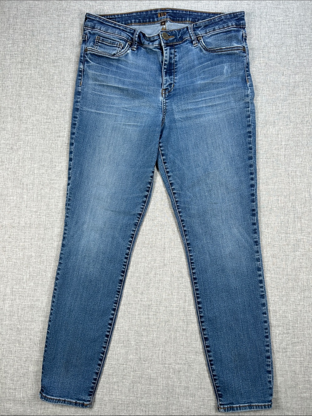 KUT From The Kloth Jeans Womens 14 Skinny Slim Stretch Medium Wash Denim